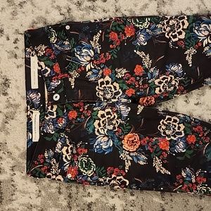 Anthropologie Pilcro floral jeans size 26